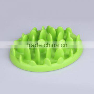 PP Plastic Anti Choke Slow Feeding Bowl Pet Promote Digestion Travel Pet