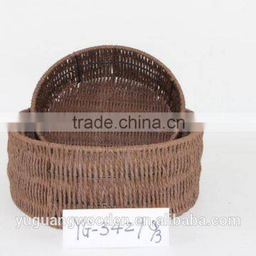 handmade wholesale storage basket(green)S/3