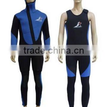 MEN'S 3-7MM 90%Neoprene(SBR) 10%nylon S-XXXXL wetsuit(2pcs) for surfing & scuba diving