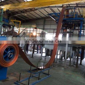 Electrolytic copper billet upcast manufacturing machine