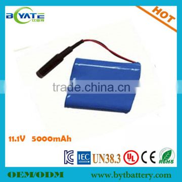 hot selling rechargeable lithium 5000mah 11.1V radior battery factory price