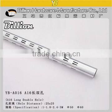 Metal chrome plating round column double slotted channel