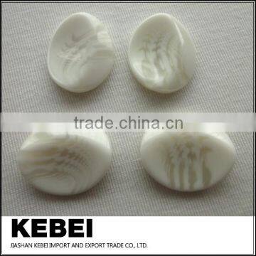 New Style Custom Design Buttons Oval Pattern White Buttons photo-2