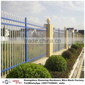 Guangzhou factory wholesale powder-coating iron walls fence for villas ZX-XGHL17