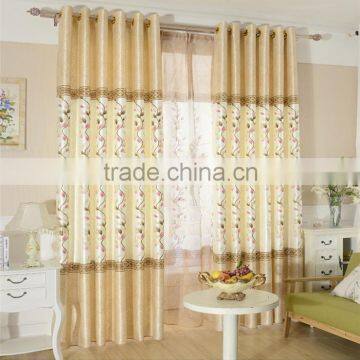 Kids curtains design raw silk fabric window curtains