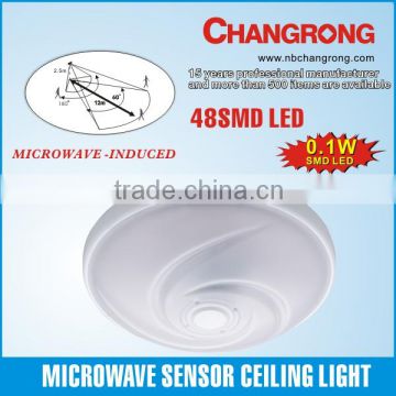 48 SMD LED Microwave Sensor led ceiling light