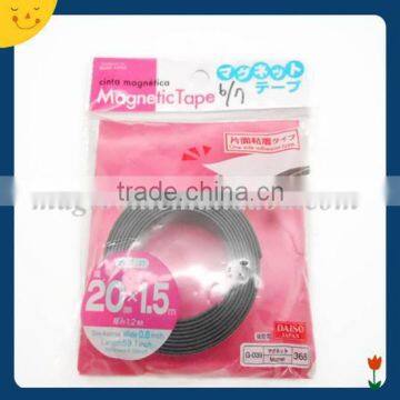 Permanent flexible magnetic strip