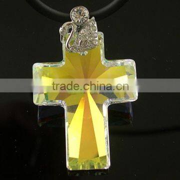 crystal cross pendant