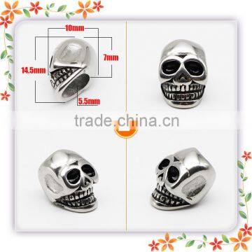 Stainless Steel Metal Bead Decorative Skull for Men Bracelet Making photo-3