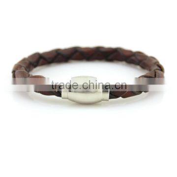 promotional custom logo mens hand leather bracelets