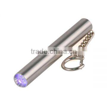 AA Battery Powered Metal Key Chain Light LED UV Keychain Light photo-2
