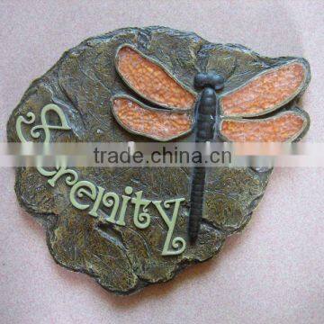 Polyresin Dragonfly Garden Stepping Decoration Craft