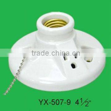 E27 Ceiling Porcelain Lampholder with Switch YX-507-9