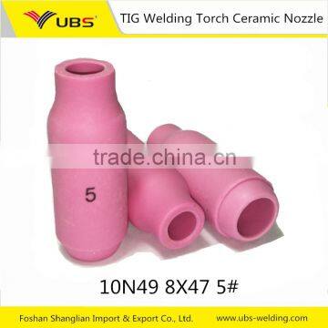 TIG Argon Arc Welding Torch parts WP-17.18.26 Ceramic Nozzle 10N49 8*47 5#