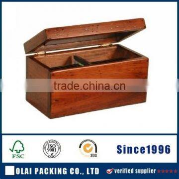 Antique looking luxury wooden cd box manuafctuer yiwu