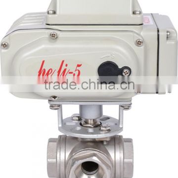 stainless steel ball valve with electric actuator