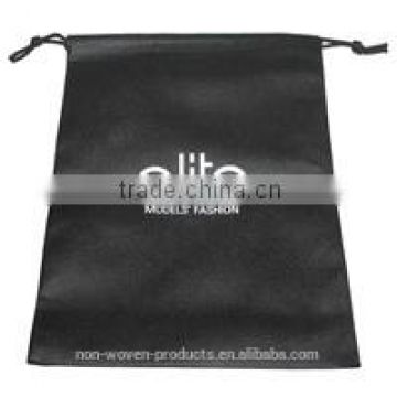 Lead-free 100% Recycled Material Cheap Non Woven Drawstring Shoe Bag