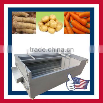 High quality horseradish cleaning machine/ horseradish washing machine/ root vegetable cleaning machine