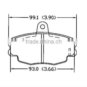 D292 for Opel Renault Peugeot car spare parts front brake pads