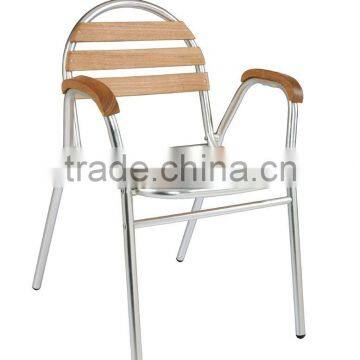 Armrest dining chair/wood arm chair