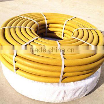 Flexible braided rubber fuel hose