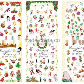 2015 hot sale Chritmas and Halloween stickers nail