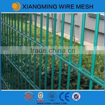 powder coated steel safety mesh fence panels / double wire fence