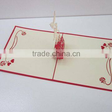 Pigeon Love 3d Pop up Greeting Card photo-3