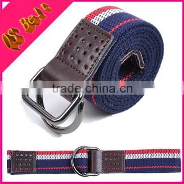 Deduction D Quality Woven Men And Women Cowboy Wild Striped Canvas Belt