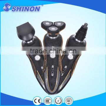 New arrival 3 head 3 in 1 12v black man electric shaver for men