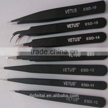 High Quality Vetus ESD Stainless Steel New Fine Point Tweezers Set Needle Nose Tweezers