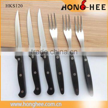 2015 Hot Sale Low Price Stainless Steel Knife Set With Abs Handle Dinnerware Set