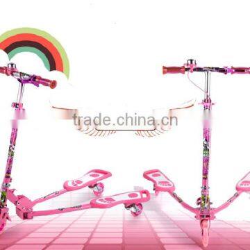 Fashion sport kick swing scooter for kids