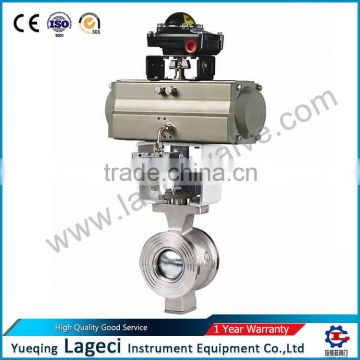 PSJV-ES Series Pneumatic Single Acting Segment Cutting Ball Valve