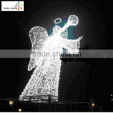 Christmas Decoration Angel Wings With Halo Fancy Angel Halos for Sale Cheap Angel Figurines With Light With High Quality photo-6