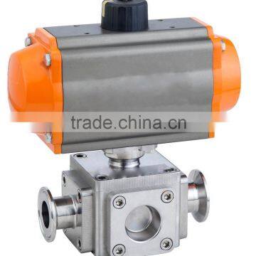 High Quality Sanitary Stainless Steel Three-way Ball Valve photo-5