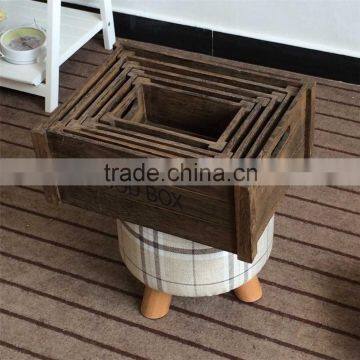 decorative small cheap unfinished wooden tray square