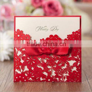 Personalized Color Laser Cut Wedding Invitation Card