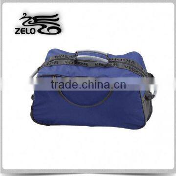 2015 many functions polyester sports trolley travel bag