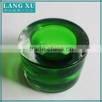 green glass candle holder tea lights insert