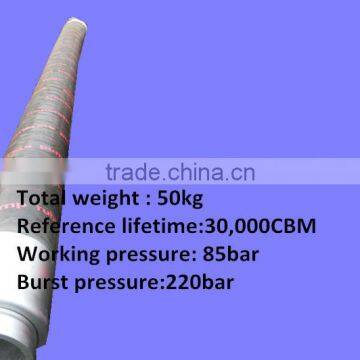 High quality wear resistance DN125,5 inch concrete rubber hose with low prices