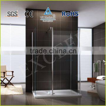 3 tempered glass walk in shower enclosure EX-601