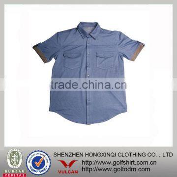 Custom Design Men Casual Shirt With two Pockets