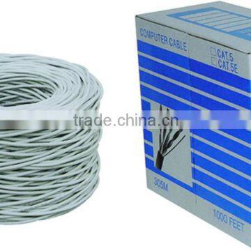 Foil Shield FTP cat 5e solid copper wire cable 24AWG