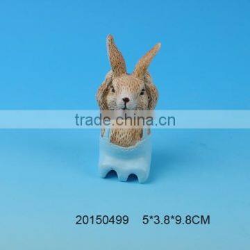 Terracotta Easter gift,lovely ceramic easter rabbit figurines in high quality                        
                                                Quality Choice