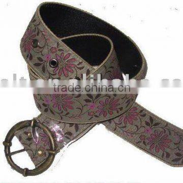 Fashion print belt for woman