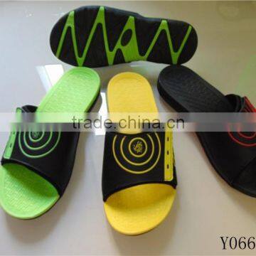 2015 Casual Style Wholesale Man Slippers pu footwear TPR sole good quality