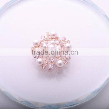 >>> Import Women European Mother's Day Jewelry Zircon Gold&Silver Plated With Hot Sale Pearl Scarf Lapel Pin Brooch/ photo-6