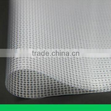 flame-resistant,used for Document bags and folders,Top Sales PVC Transparent mesh fabric