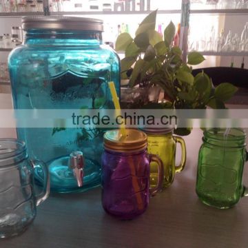 High quality beverage glass dispenser set